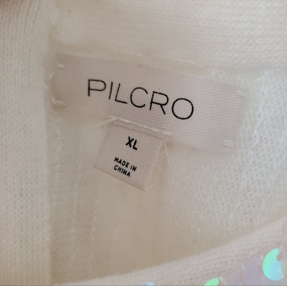 Pilcro Sequin Muscle Cashmere Sweater Vest Top - Picture 6 of 6